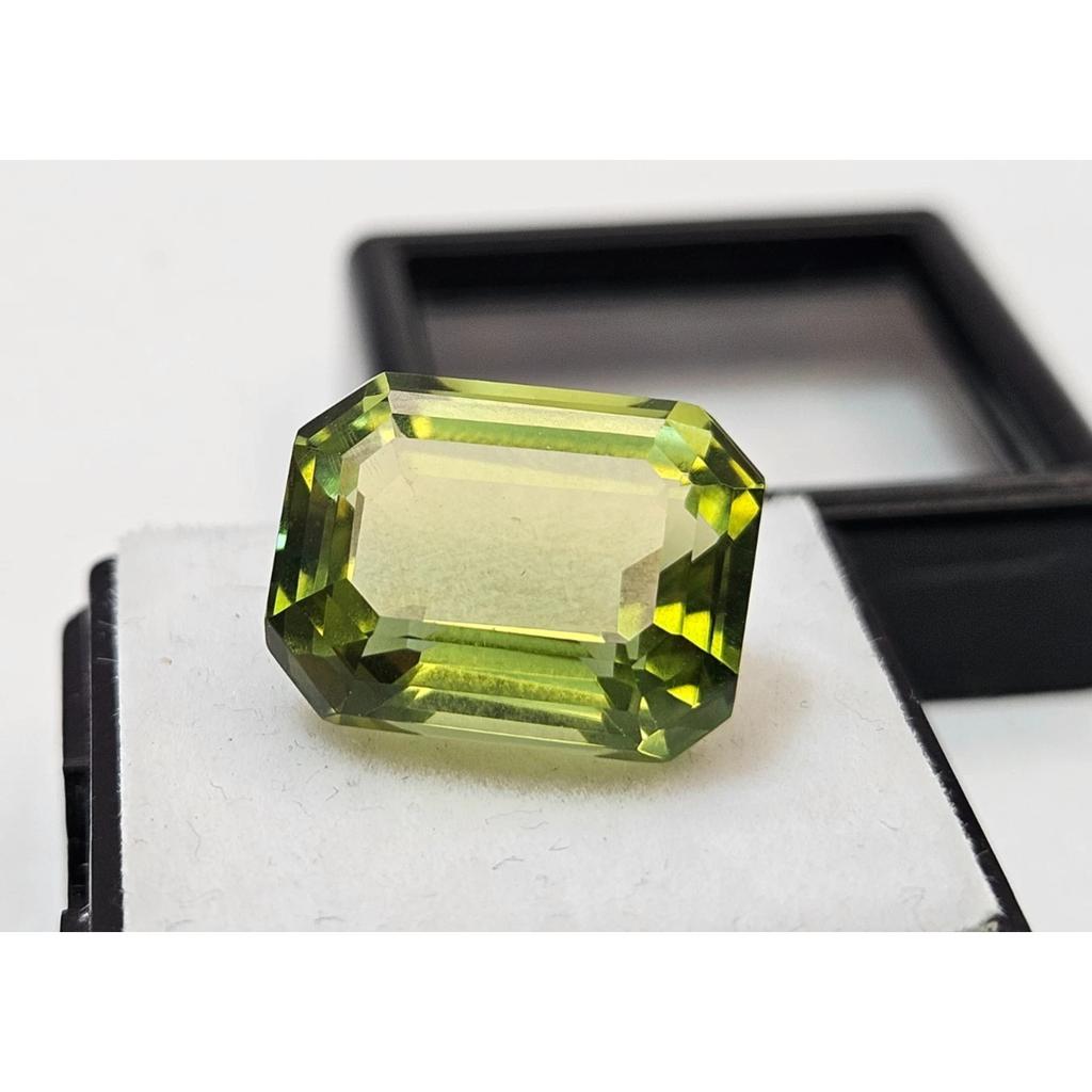 12-13 Ct Natural Bi-Color Tourmaline Emerald Cut Stunning Loose Gemstone