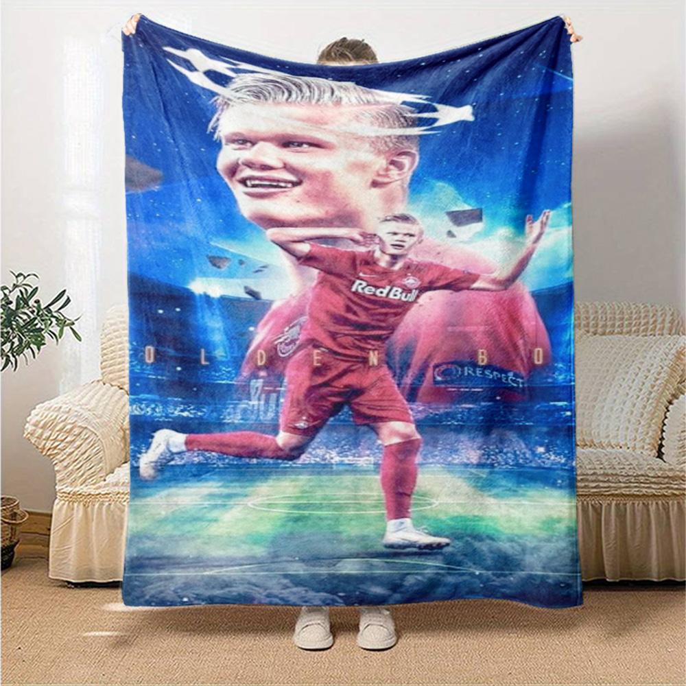 Haaland Blanket Soft Warm Cozy Suitable for Bed Office Seaside Four Seasons Multipurpose Digital Print Ideal Gift For Birthday Valentine'S Day