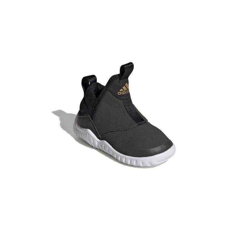 adidas Rapidazen I Противоскользящая Амортизация, Износостойкие Низкие Беговые Кроссовки Черный Младенец и Малыш EE8117