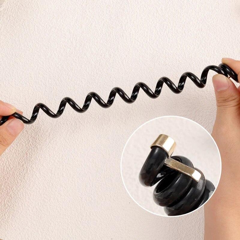 Эластичные резинки для волос для женщин и девочек, однотонные резинки для волос, спиральная катушка, резинка, хвостики, веревка для головы, аксессуары для волос