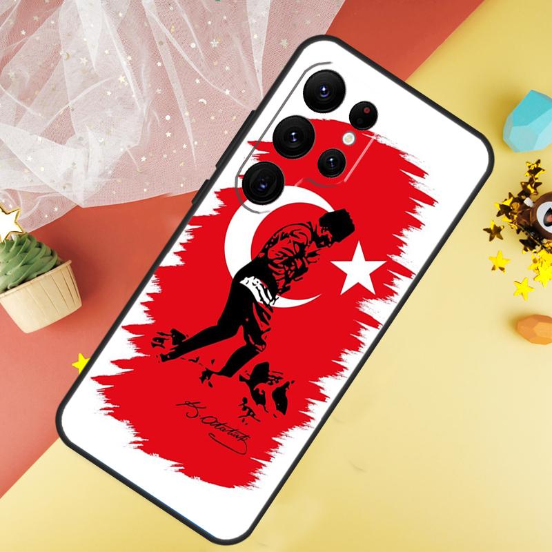 Фонда Мустафы Кемаля Ататюрка для Samsung Galaxy S24 Ultra S23 S22 Plus S21 S20 FE S8 S9 S10 Note 10 20 Ultra Чехол