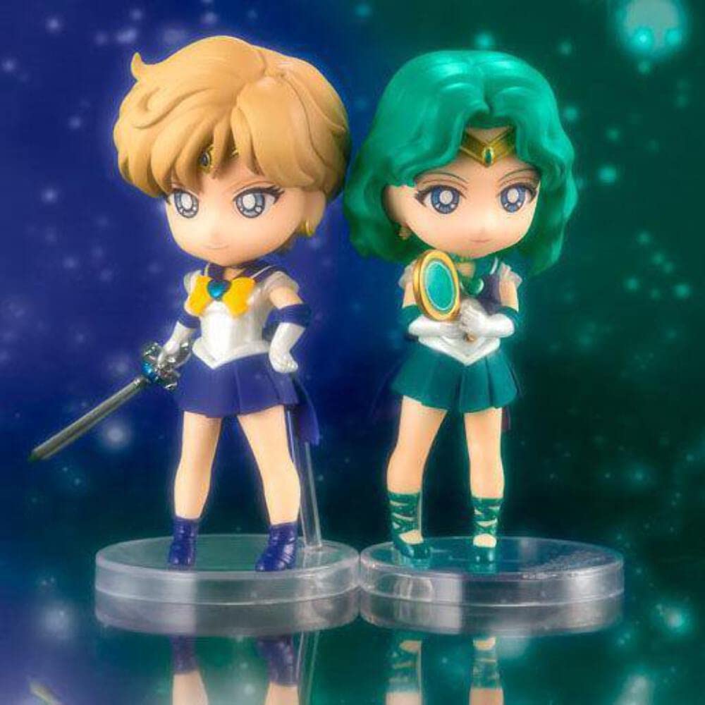 TAMASHII NATIONS Figuarts mini Pretty Guardian Sailor Moon Супер Сейлор Нептун Примерно 90 мм раскрашенная подвижная фигурка BAS60991 -Вечное издание-