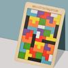 Деревянный пазл Тетрис Строительные блоки: Развивающая игра-пазл для детей