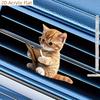 Плоский акрил 2D, "Освежитель воздуха для автомобиля" Кот читает в очках Акриловый зажим для вентиляционной решетки автомобиля, Красивый подарок для друзей, 2D Плоский