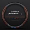 Car Anti-slip Leathe Carbon fiber Steering Wheel Cover For BMW M X1 X3 X4 X5 X7 M2 M3 M4 E46 E39 E60 E90 E91 E36 E87 F10 F20 F30 JQTYB1