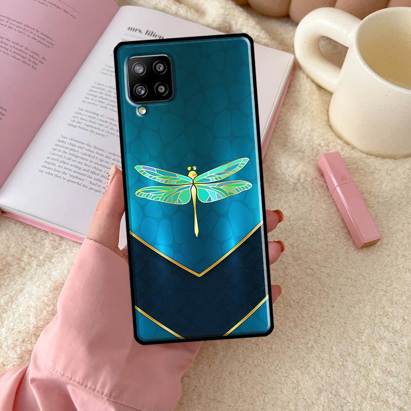 Роскошный Стрекоза Для Samsung Galaxy A06 A16 A26 A36 A56 A52 A53 A33 A13 A34 A54 A14 A15 A35 A55 A22 A32 Чехол