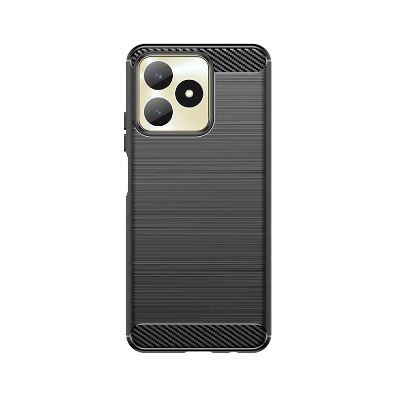 Для чехла Realme Note 50 Чехол OPPO Realme Note 50 Capas Armor Углеволокно Ударопрочный Бампер Задняя Мягкая TPU Накладка Realme Note 50