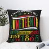 Наволочка Juneteenth Черная История Полиэстер Чехол для Подушки Декор Празднование Черного 1865 Чехол для Декоративной Подушки Кровать