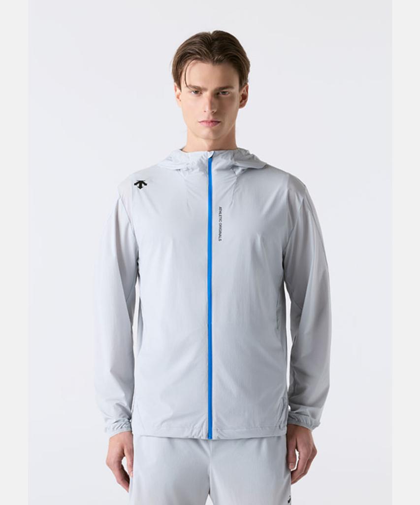 Descente Running Airglider Lightweight Windbreaker Jacket Grey Sr223Rwb41 (A Type)