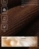 Women's Black Fleece-Lined Half-High Neck Base Layer Knit Top - Thickened Long Sleeve for Autumn/Winter 2026