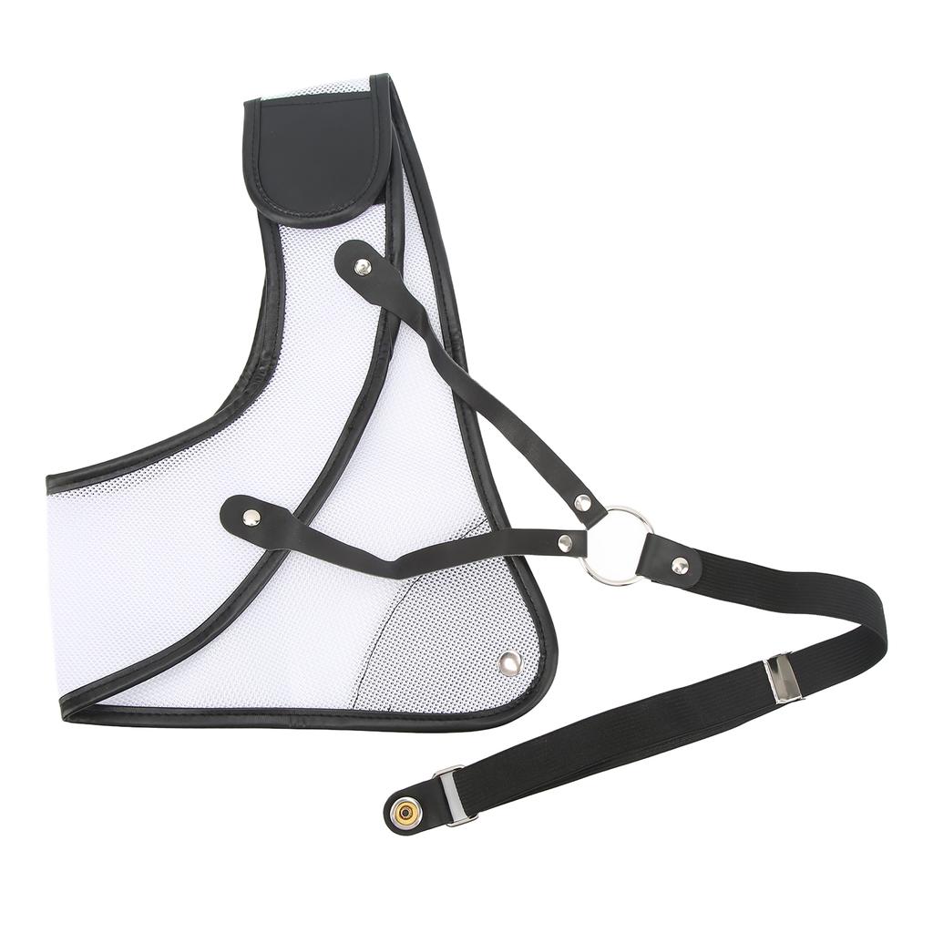 Защитная нагрудная защита для стрельбы из лука, профессиональная защита груди для соревнований по рекурсивному композитному луку, белая, размер S