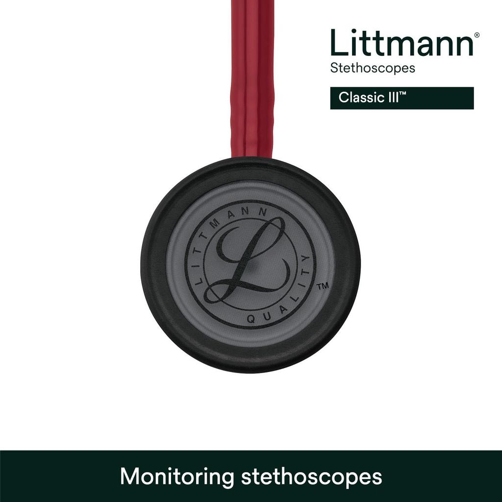 Стетоскоп Littmann Classic III 5868, Бордовый/Черный,