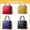 Women Large Pu Shell Shoulder Crossbody Bag Internal Zipper Pockets Street Style