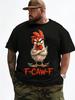 Смешная футболка F-Caw-F Курица для мужчин и женщин