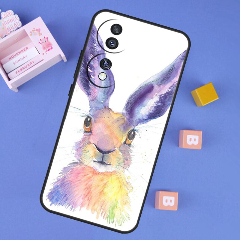 Чехол Зайчики для Honor 90 Lite 70 50 Magic 5 6 Pro X6 X7 X8 X9 X6a X7a X8a X9a X8b X9b Задняя крышка