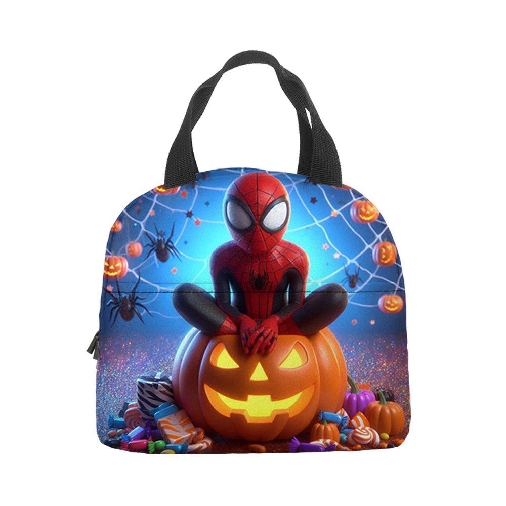 Сумка-ланчбокс Spider-Man, ручная, сумка-термос, сумка для ланч-бокса, сумка для обеда с сумкой для обеда, сумка для хранения ланч-бокса