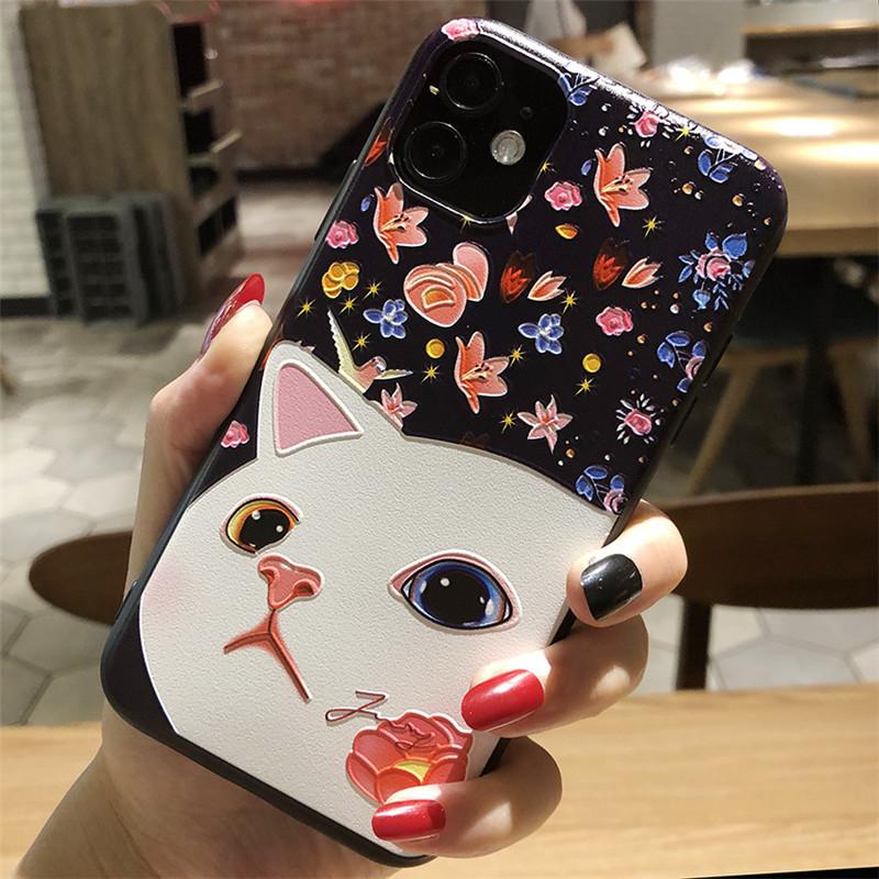 For UMIDIGI A11 Pro Max Case Cute Relief Silicone Soft Phone Cover For UMIDIGI A11S / A 13 A13 Pro A13s Cases TPU Bumper A 11s