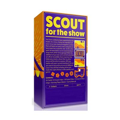 Удвойте языковое веселье с карточной игрой в покер Circus Scout /Паника девяти плиток/Маски/ – Идеально для незабываемых вечеров!