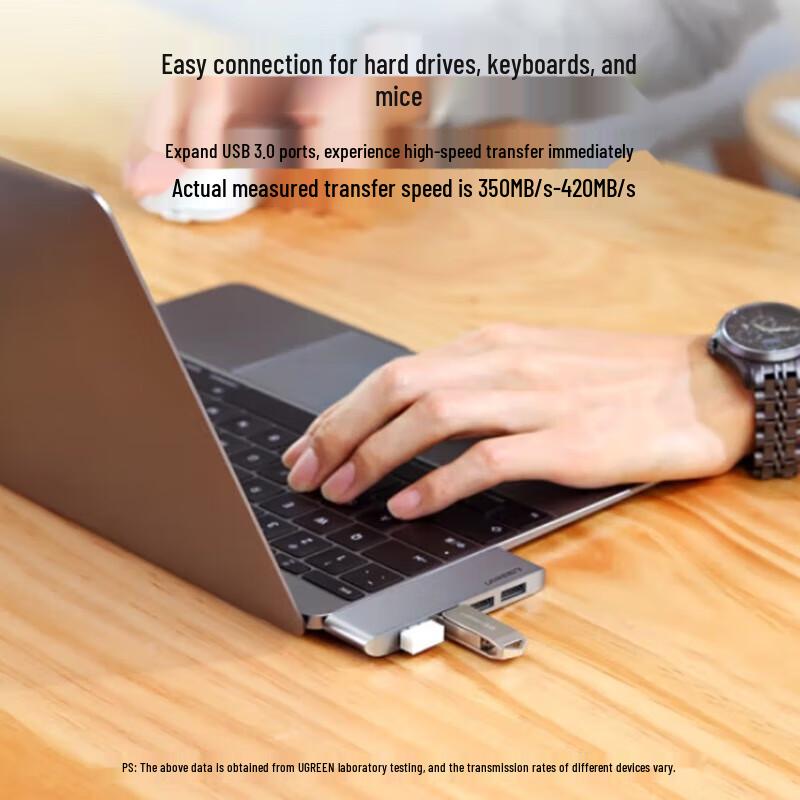 Ugreen USB-C 4-портовый концентратор CM263