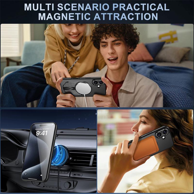 Роскошный рассеиватель тепла для магнитного чехла Magsafe для iPhone 16 15 14 13 Pro Max с беспроводной зарядкой и ароматерапией, охлаждающий кронштейн, чехол