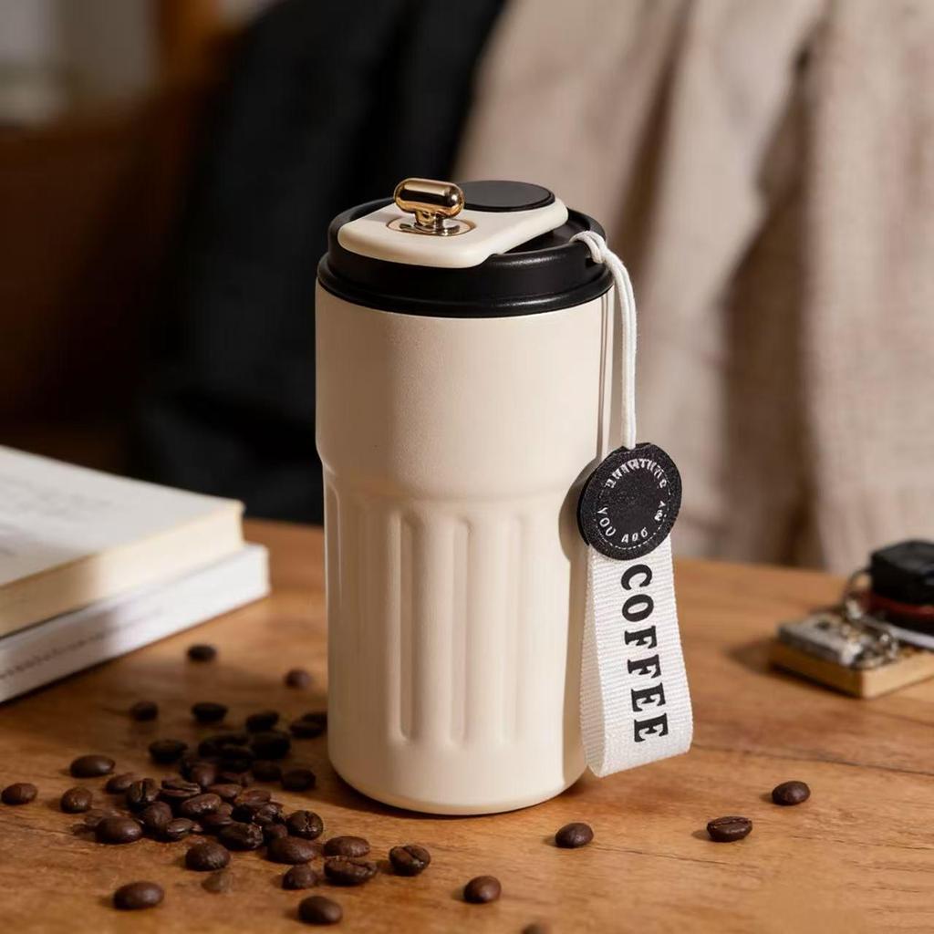 316 Stainless Steel Smart Insulated Portable Water Cup with Carrying Rope