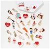 Wuhan Hospital Epidemic Prevention Brooches: Cartoon Series with Thermometers, Caring Doctors, Nurses, and More Creative Designs.