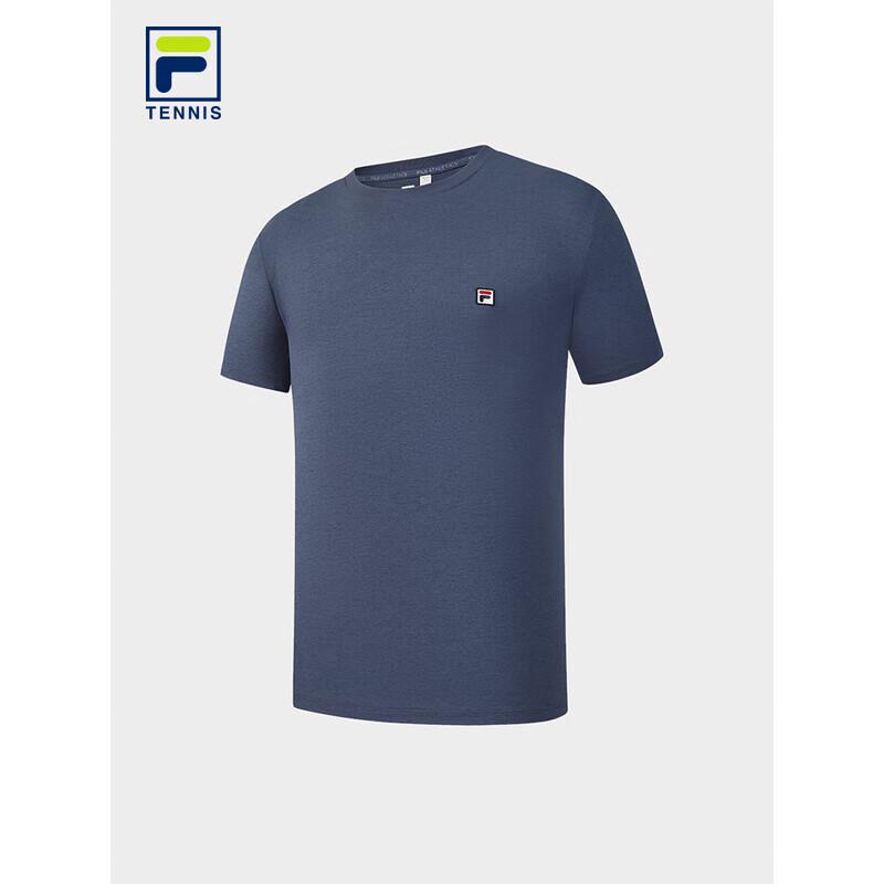 Fila Мужская классическая вязаная футболка с круглым вырезом и коротким рукавом