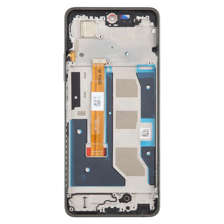 OEM LCD Screen Digitizer Full Assembly with Frame, Compatible with Realme C67 4G RMX3890, Phone Repair Spare Part