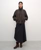 INSILENCE WOMEN Herringbone Velvet Blouson Brown