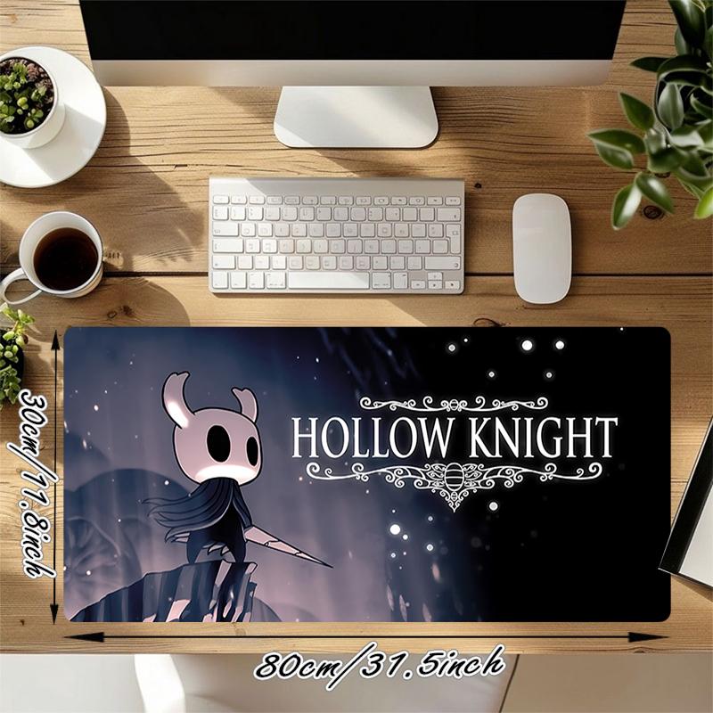 1 шт. Коврик для мыши Hollow Knight, Игровой коврик для стола с клавиатурой, Нескользящий, С заблокированным краем, Водонепроницаемый коврик для мыши, Для офиса, Домашний декор, Y182