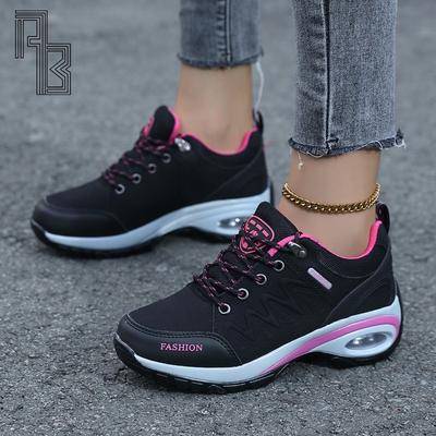 Четырехсезонные уличные походные ботинки для женщин, обувь на толстой подошве с увеличением высоты, нескользящая обувь на мягкой подошве, повседневная обувь для путешествий