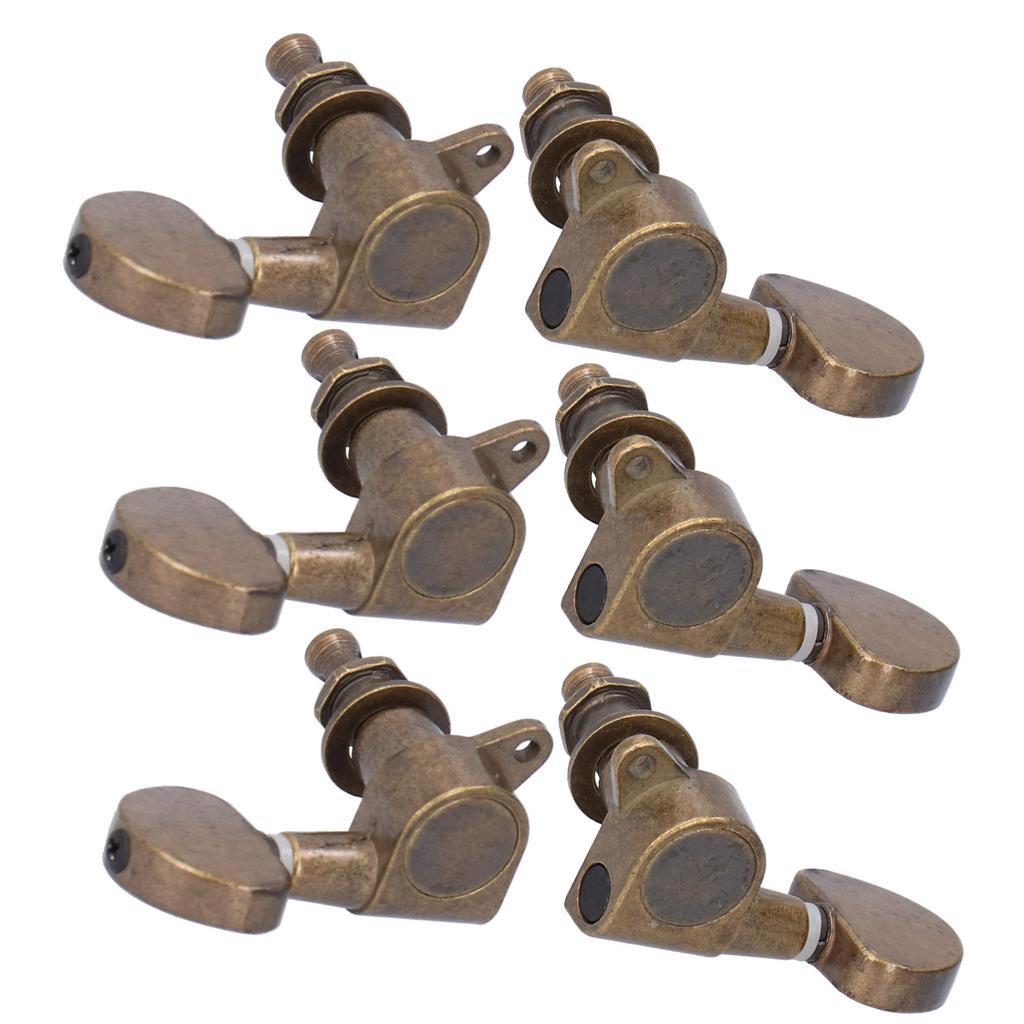 Колки для гитары с фиксацией, головки, колки для настройки, 3 левых, 3 правых, аксессуары для музыкальных инструментов