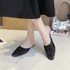 2026 new summer fashion luxury flat heel party  shoes flat slip-on casual comfortable ladies diamond slippers