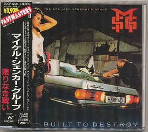CD MICHAEL SCHENKER GROUP Built To Destroy TOCP6334 Chrysalis 2022 Япония Металл Б/у