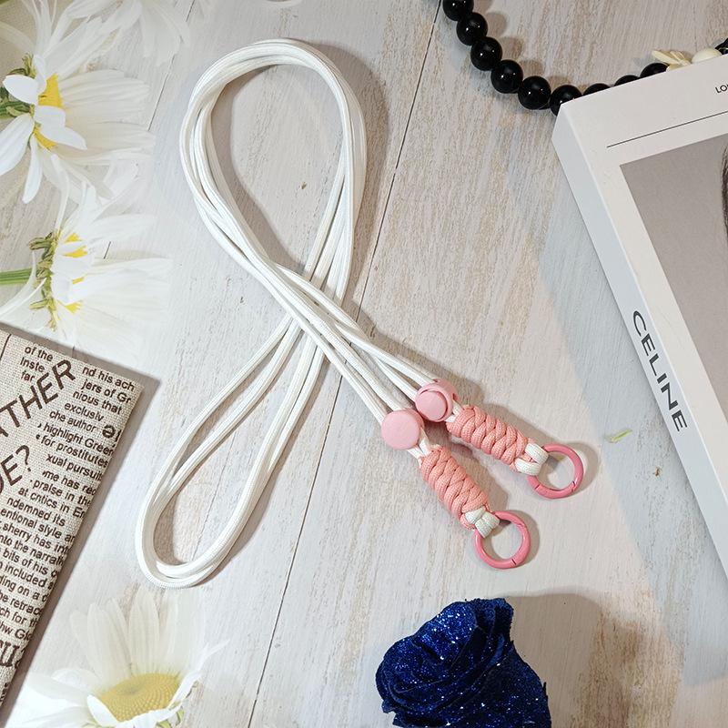 Регулируемый плетеный кроссбоди шнурок для телефона с защитой от потери, с задним зажимом и ремешком для лыжной перчатки