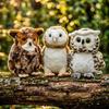 Игрушки Совы Плюшевые с Большими Глазами Милые Снежные Совы Мягкие Игрушки Животные Натуральные Птицы Плюшевые Игрушки Дикая Природа Мягкие Куклы Подарки для Детей День Рождения