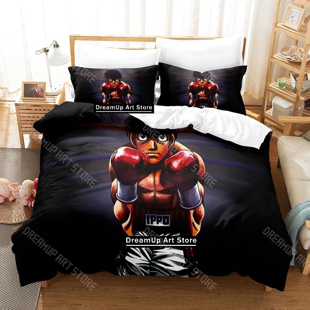 3D Печатный Набор Постельного Белья с Аниме Hajime No Ippo для Мальчиков Девочек Пододеяльник Наволочка Размеры Twin Queen King Full Single Double