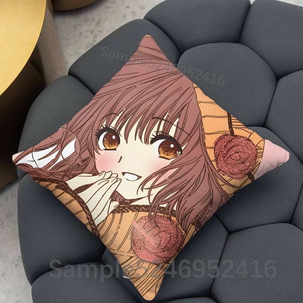 KKobato Anime Pillow Case Cover Square for Decorative Cushion Bed Couch Sofa Classic Style Machine Washable