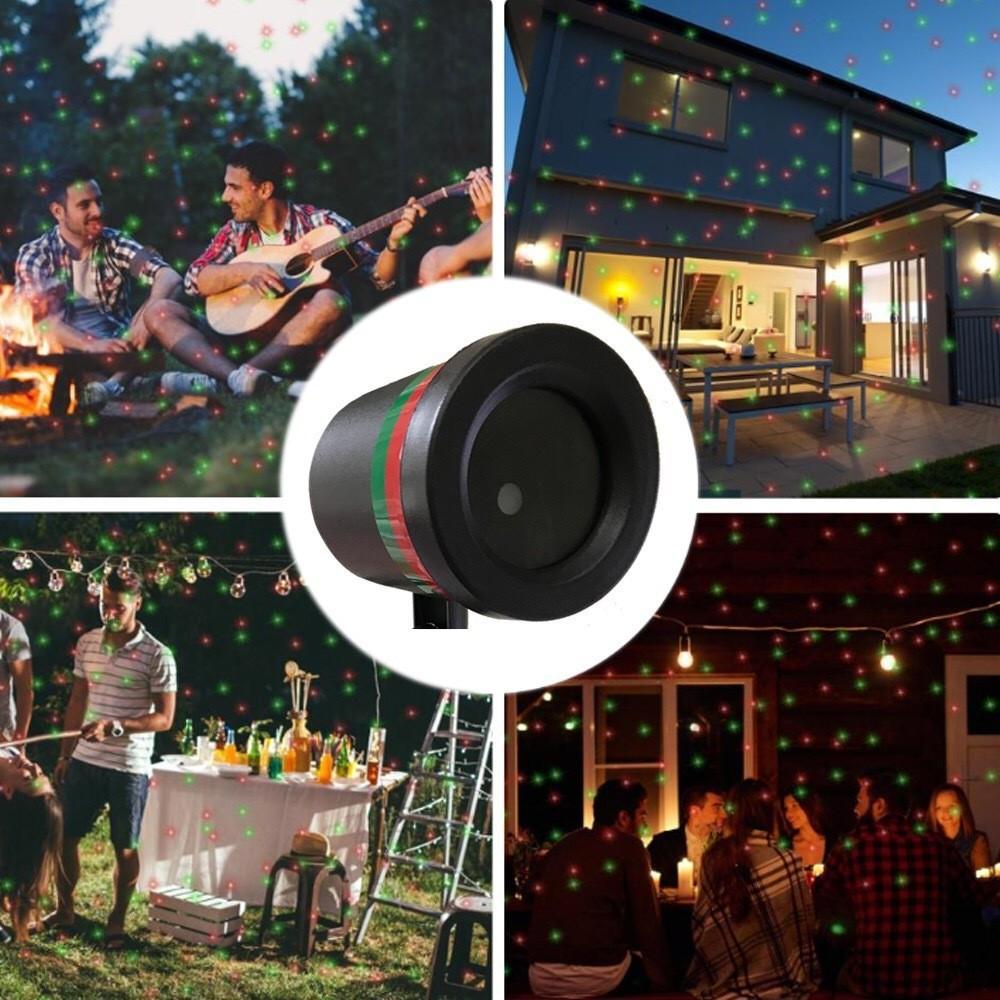 Уличное лазерное освещение для газона, красочный свет для сада и сцены со звездным небом, из пластика