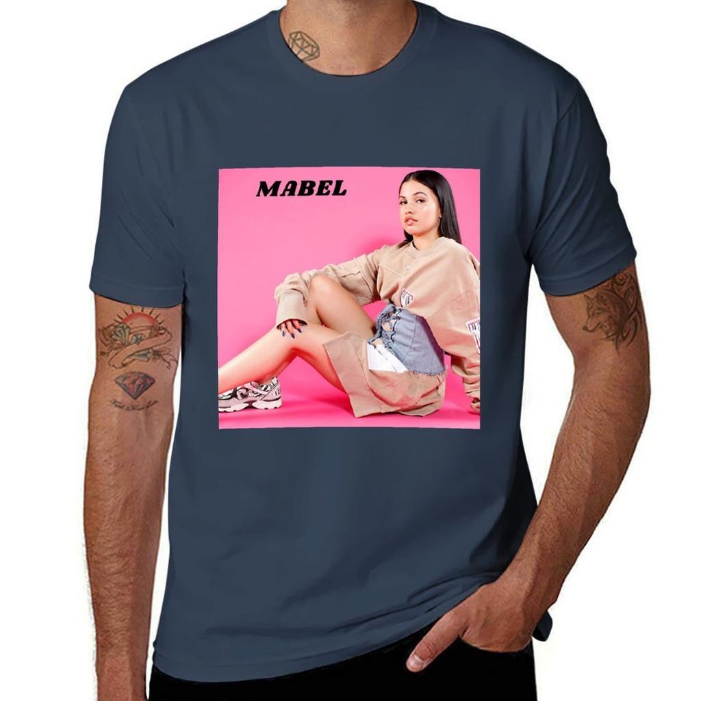Базовая футболка Mabel с розовым дизайном, комфортный крой, унисекс