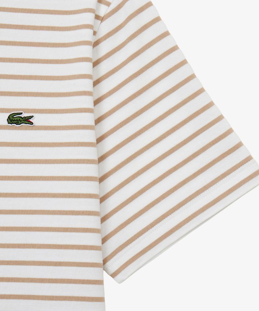 LACOSTE Женская полосатая футболка с коротким рукавом Tf262E-56G 02S
