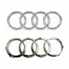 New Auto Accessories Suitable For sjhy3 A4 2008-2017 Car Logo 4 Ring Front Grille Badge Rear Emblem Quattro Sline Sticker