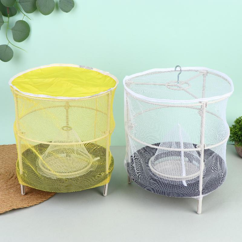 Fly Trap Cage Hanging Insect Catcher Net Portable Fold Insect Trap For Outdoor Garden Orchard Vegetable Farm Reusable Fly Mesh