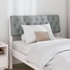 Upholstered Headboard Light Grey 90 cm Solid Pine Wood