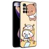 Милый черный силиконовый чехол BuBu DuDu для телефона Xiaomi Redmi Note 10 11 11S 12 13 4G 8 9 11T Pro 5G Plus 8T 9S 10S 12S