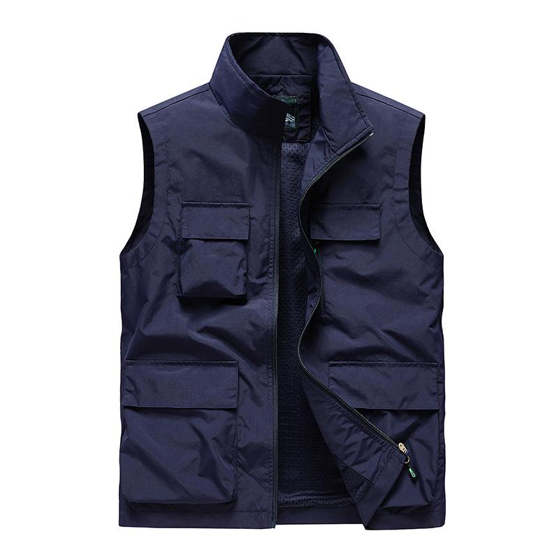 Quick Dry Vest Men's Casual Outdoor Multi-Pocket Vest Jacket