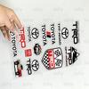FOR TOYOTA TRO GR Safety Reflective Waterproof Auto Decal Scratch Cover Stickers Universal For Bike Helmet Mug Refrigerator