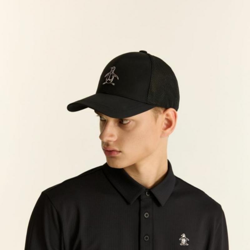MunSingwear Men S Penguin Logo meSh Cap Black Mq321mcp74