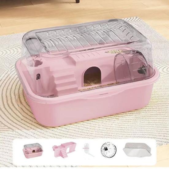 Yousheng клетка для хомяков прозрачная среда обитания хомяков акриловый домик для игр с колесом бутылка для воды для хомяков крыс песчанок морских свинок