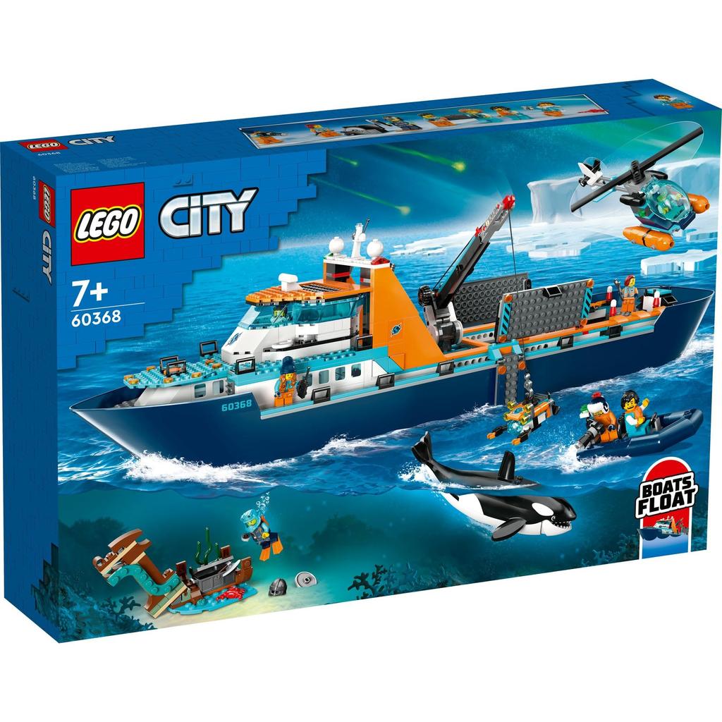 LEGO City Arctic Exploration Ship Toy Present Birthday Block Christmas Boys Girls Children 7 Years Old 8 Years Old 9 Years Old Elementary School